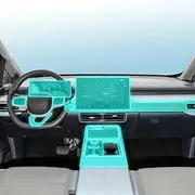 Car Interior Film Dashboard Piano Board Shift Center Console Anti-Scratch Transparent TPU Protection Film Accessories，for Aion Y Plus 2021-2022 (GPS Navigation)