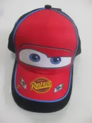 NWT Disney Cars Boys Black Baseball Cap Lightning Mcqueen 95 Hat 53cm Snapback