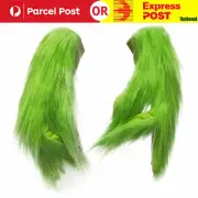 Grinch Plush Glove Christmas Halloween Deluxe Xmas Party Cosplay Costume Prop