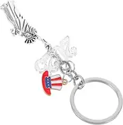 [LIFKOME] Chic Key Chain Accessory Statue of Liberty Hanging Decor Metal Backpack Charm Keychain Ornament Keychain Pendant