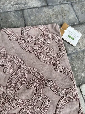NWT Pottery Barn Drew Embellished Pillow Cover 18” Blush