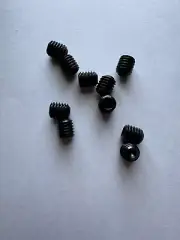 SOCKET SET SCREWS. 7/16-14 x 1/2” CUP POINT. BLACK ALLOY. 10 PCS.NEW