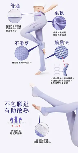 日本Qtto-Scholl睡眠專用機能美腿襪（三段提臀露趾褲襪） (5.4折)