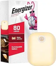 Energizer Rechargeable LED Puck Lights, 20 Lumens – Touch & Tap Stick-On Lights for Under Cabinet, Kitchen, Closet, Garage, 1 Pack, (81879)