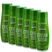 6x SodaStream 440ml Classics Cream Sparkling Soda Water Syrup Drink Mix Makes 9L