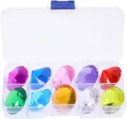 Acrylic Ice Rock Diving Gem Pool Toys Colorful Diamonds Swimming Gems Pirate ...