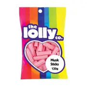 The Lolly Co Musk Sticks 120g x 12