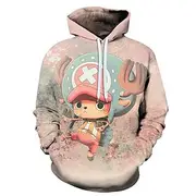 One Piece Film: Red Tony Tony Chopper Hoodie Cartoon Manga Anime 3D Front Pocket Graphic For Couple's Men's Women's Adults' 3D Print Casual Daily