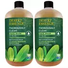 pack of 2 ✨ Desert Essence Thoroughly Clean Face Wash Natural 32 Oz Tea Tree Oil
