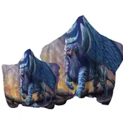 King Sphinx Cool Fantasy Dragon Creature Towel with Hood