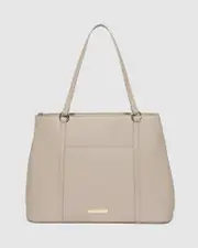 Taupe Lucy Large Tech Tote Bag