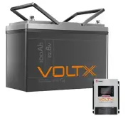 1* VoltX 12V 100Ah Lithium Battery LiFePO4 1* 12V 30A DC/DC Charger Bluetooth
