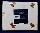 Somoma Life-Style Twin Sheets 100% Cotton Fit to 16" Mattress Flat Sheet,Pillow