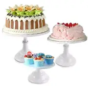 yarlung Set of 3 Metal Cake Stands, 8/10/12 Inch Pillar Style Cupcake Display...