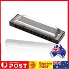 10 HolesC Key Mouth Organ 20 Tone Blues Harmonica with Box Metal for Musicians
