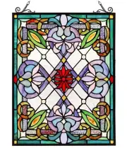 Victorian Style Stained Glass Suncatcher Window Hanging Handicraft Decoration