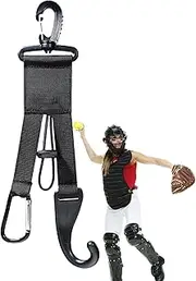 Kbnuetyg Baseball Bat Rack - Hat Rack Holder, Baseball Mitt Hanger | Baseball Gear Hook Fence Hook, Bat Hangers Portable Fence Hooks Gear Hanger for Bats, Hats, Gloves, Backpack, Sports Equipment