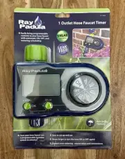Ray Padula RP-TMOE 1-Zone Outlet Digital Sprinkler Hose Faucet Timer, Battery