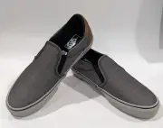 Vans Asher Deluxe Black/Grey Textile Men's Slip On Shoes - Size 8/8.5/9.5 NWB