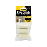 UNi-PRO 50mm Picket Fence And Post Roller Refill - 3 Pack