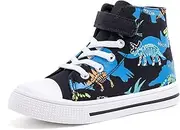 [FUNCOO PLUS] Kids Toddler Sneakers Girls Boys High Top Canvas Shoes Unisex-Child Casual Shoes