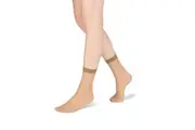 2 Pack RazzaMatazz Sheer Anklet 15 Denier Women Pantyhose Stockings Socks
