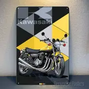 Kawasaki 900 z1 1972 Motorcycle Metal Poster - Collectable Sign - Size:20x30cm