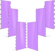 6 Packs Cake Scrapers Cakes Decorating Comb And Icing Scraper Smoother Cream Buttercream Fondant Smoothing Polisher