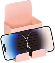 Wall Mounted Remote Holder,Wall-mount Phone Charging Holder | Large Capacity Punch- Storage Box Functions For Conference Room