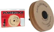 Flexcut Standard Leather Powerstrop PWS10 3 1/2" diameter leather wheel. Fits in