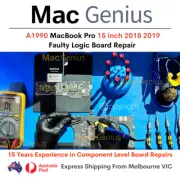 Apple MacBook Pro 15 A1990 2018 2019 Faulty liquid Damaged Board Repair service