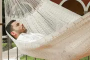Outdoor undercover cotton Mayan Legacy hammock Family size Marble