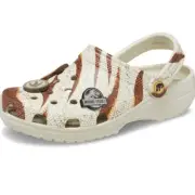 Crocs Jurassic World Classic Clog LIMITED EDITION Shoes Bone Mens Size 10 NEW
