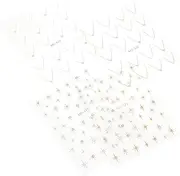 Outanaya 4pcs French Manicure Star Nail Stickers Rhinestone Nail Decals for Girls Women Manicure Decoration Parties Weddings