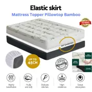 Giselle Bedding Mattress Topper Pillowtop Bamboo Ultra Thick 7.5 cm Double Bed