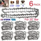 6x Chainsaw Chain 20" Inch Bar Saw 76DL 325 058 For BAUMR-AG SX75 MTM 62SX 58SX