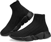 [Santiro] Mens High Top Sneakers Gym Breathable Tennis Running Walking Slip On Shoes