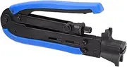 Cable Crimping Tool, TV Cable Crimper, Multi-Purpose Steel Cable Crimper, Wear-resistant Hand Tool, User-friendly Cable Crimper for Crimping Metric and Inch F Connectors