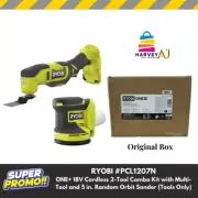 RYOBI ONE+ 18V Cordless 2-Tool Combo Kit with Multi-Tool and 5 in. Random Orbit