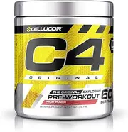 Cellucor C4 Original Pre Workout Powder Energy Drink W/Creatine, Nitric Oxide & Beta Alanine, Fruit Punch, 60 Servings