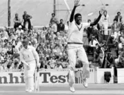 West Indies Cricket Great Joel Garner 1980S No 59 Old Photo