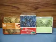 17 PIECES Wilton MINI & Med Metal Cookie Cutter Set Leaves Butterfly Snowflake