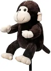 Monkey Golf Club Head Cover, Cartoon Plush Animal Golf Head Covers Driver Headcover Protective, Decorative Golf Club Covers for Women & Men, 14x14
