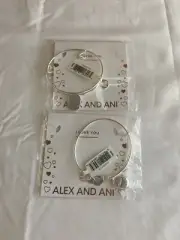 Alex and Ani Charm Bracelet "FRIEND" Silver Bangle Bracelet (Lot of 2)
