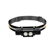 Waterproof Usb Headband Light 2400 Lm 10W 2 X Xml-2 Adjustable