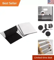 Heavy Duty Self-Adhesive Hook and Loop Tape 4x6 - 4 Sets for Easy Organization