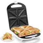 Breakfast Sandwich Maker, 4-Slice Sandwich Press with Non-Stick Plates,Grille...