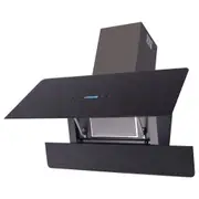 vidaXL Range Hood with Touch Display Black 900 mm