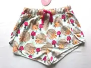 NEW PETER ALEXANDER WOMENS CUTE HEDGEHOG SHORTS XXS RRP$49.95
