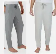 Eddie Bauer 2 Pack Men's Lounge Joggers, (MED GRAY /LT GRAY, SMALL) NWT